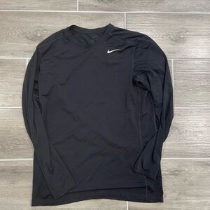 Nike Men's Dri-Fit Black Long Sleeve Tee